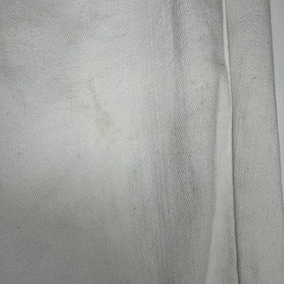 White Juliette Cropped Jeans Sz 6 Embroidered Floral Lace Overlay Sequins Chic - Picture 11 of 14